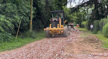 Luján: Mejoramiento vial, se intervienen más de 900 metros en la localidad de Cortínez