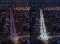 Inauguran luminarias en la calle 23 entre 50 y 58