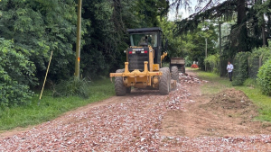 Luján: Mejoramiento vial, se intervienen más de 900 metros en la localidad de Cortínez