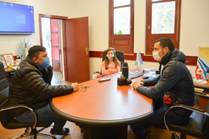 Trabajo conjunto: Mauro García recibió a la fundación Papa Francisco