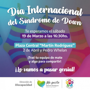 Celebrarán el Día Internacional del Síndrome de Down en la Plaza Central