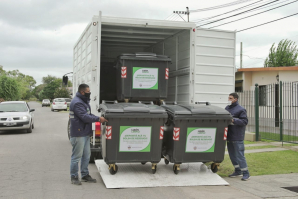 Luján Limpio: comenzó la instalación de contenedores en barrios de Luján