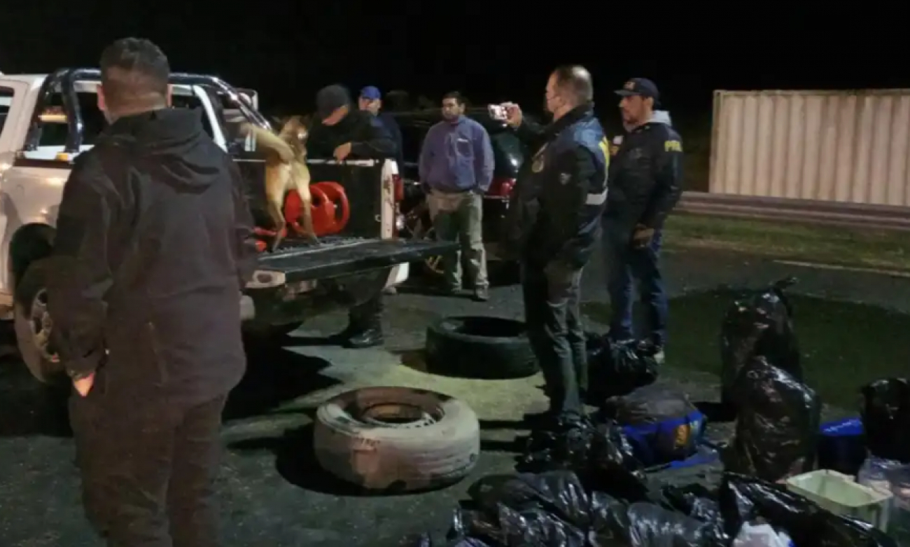 Operativo anti drogas en al Peaje de Olivera