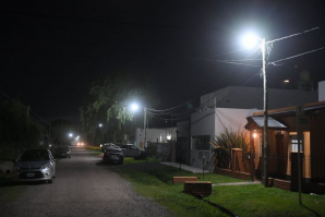 El Municipio de Mercedes renueva luminaria en la ciudad