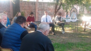 Inesperada y fugaz visita de Alberto Fernández en Luján