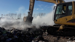 LUJÁN: TRABAJOS PARA EVITAR NUEVOS FOCOS DE INCENDIOS EN EL BASURAL
