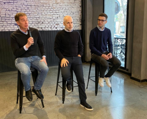 Palpitando el escenario electoral Héctor Griffini recibió a Horacio Rodríguez Larreta y Diego Santilli