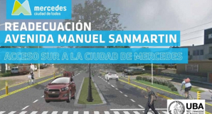 Mercedes: inician importante obra en Acceso Sanmartin