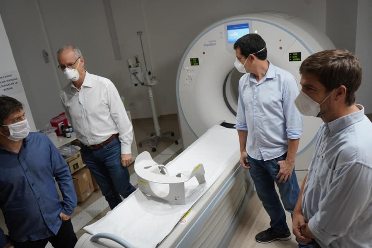 10 camas para terapia intensiva: Kicillof, Ustarroz y Wado De Pedro presentes en el Dubarry