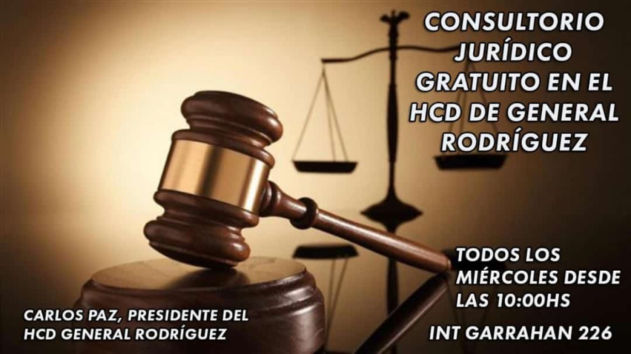 GENERAL RODRIGUEZ: CONSULTORIO JURÍDICO GRATUITO