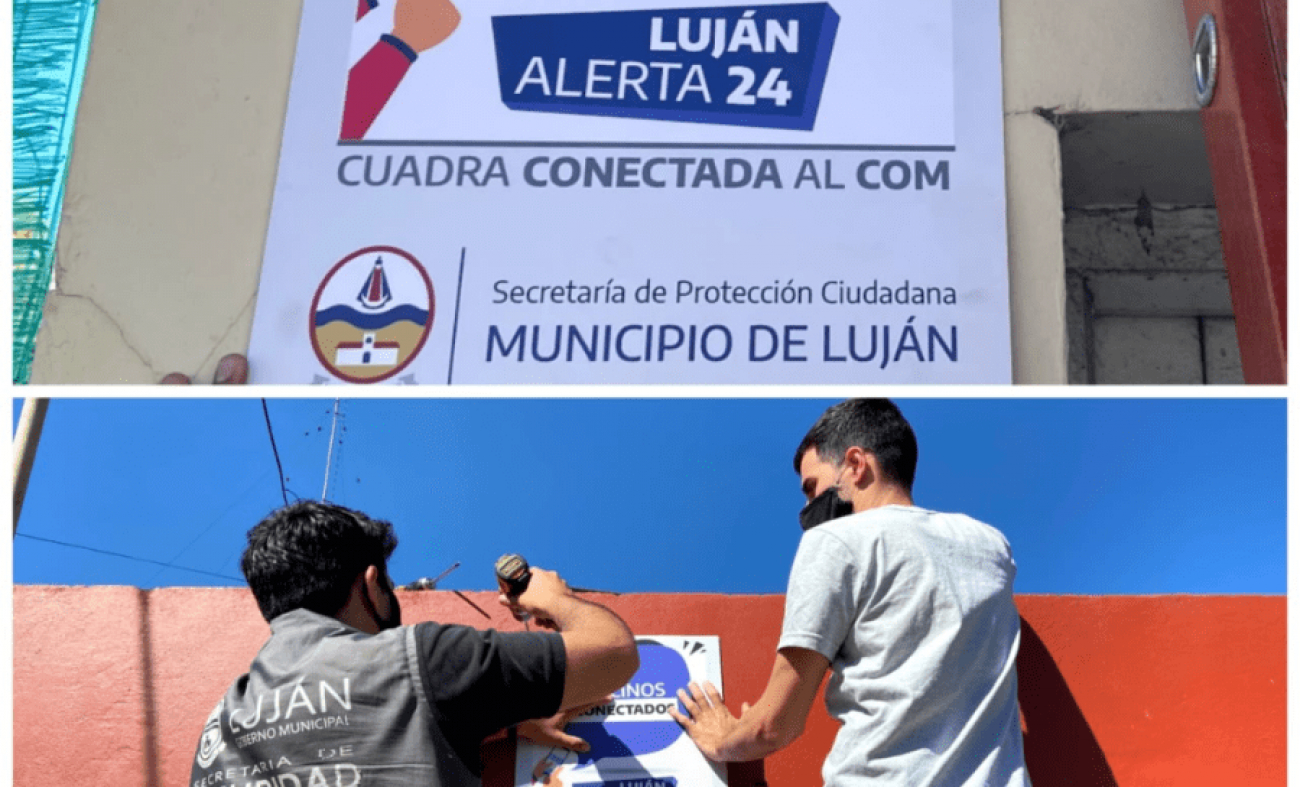 Luján Alerta 24: nuevas cuadras conectadas