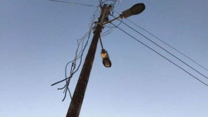 Robo de cables genera corte de energía