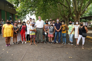 Ministro Percyk y Ustarroz profundizan acciones educativas en Mercedes