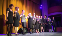 A SALA LLENA, SE REALIZÓ EL SHOW DE LA SUBDIRECCIÓN DE LA TERCERA EDAD EN EL TEATRO MUNICIPAL.