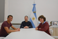 RITACCO RECIBIÓ A DOS JÓVENES DE LA SELECCIÓN ARGENTINA DE TRAIL