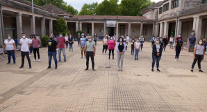 REALIZAN SIMULACRO DE VACUNACION EN COLEGIO NACIONAL