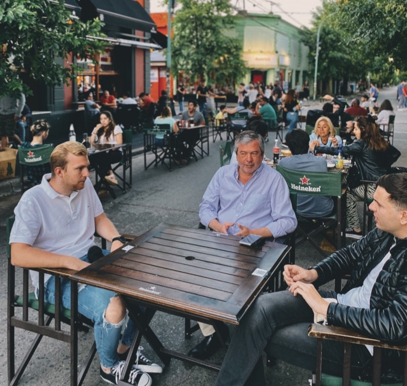 Casset celebró la peatonalización de la zona céntrica propuesta por la Juventud Radical