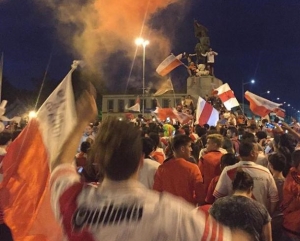 FESTEJOS EN LUJÁN POR EL TRIUNFO DE RIVER