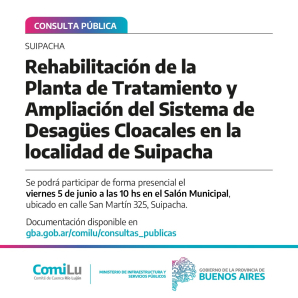 Suipacha: Participación ciudadana