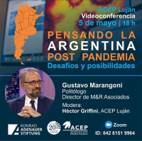 &quot;La Argentina que se viene&quot;: Gustavo Marangoni dará una conferencia virtual en ACEP Luján