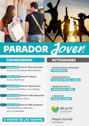 Parador Joven llega a General Rodríguez