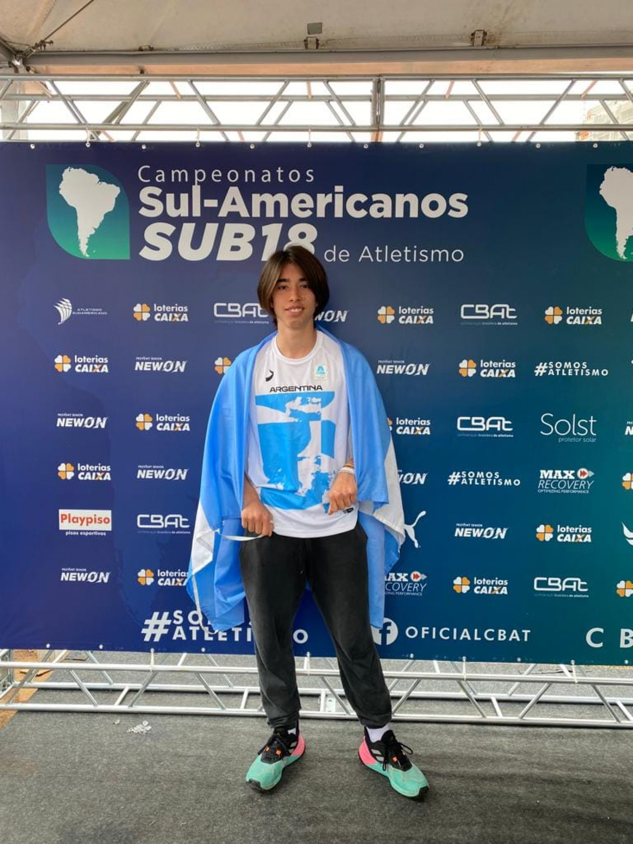 Juan Brady terminó séptimo en el Sudamericano de Atletismo