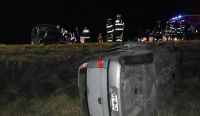 Choque frontal en el puente de &quot;Las Saladas&quot; con heridos leves