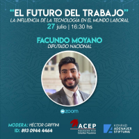 Trabajo y tecnología: Facundo Moyano disertará en ACEP Luján