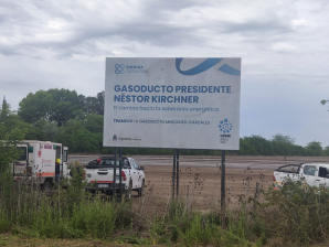 Gasoducto Néstor Kirchner: comenzaron las obras detrás del Peaje Villa Espil