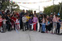 En barrio América se inauguraron 5 cuadras de pavimento