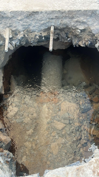 Rotura en un troncal principal de agua: podría haber baja presión en varios barrios