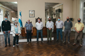Griffini recibió al senador Costa en Luján y se reunieron con referentes de Somos el Cambio