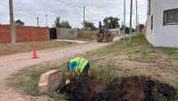 Luján: Se ejecutan tareas de Mejoramiento Vial en el nuevo barrio Santa Ana