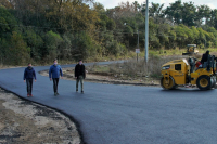 Plan de asfaltado: comenzó la pavimentación en el Barrio Luna