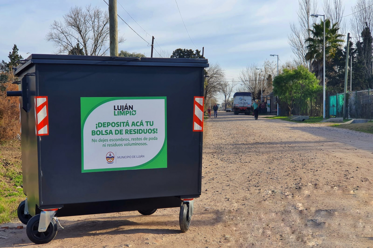 Luján Limpio: continúa en el barrio San Pedro la segunda etapa del plan de contenerización
