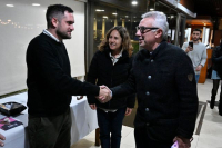 Julio Zamora visitó Mercedes como candidato a senador y respaldó a los referentes de Somos Buenos Aires