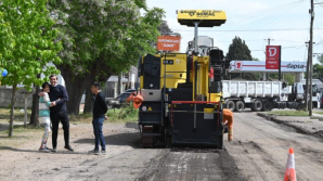 Comenzaron las obras de repavimentación del acceso a Jáuregui por 25 de Mayo
