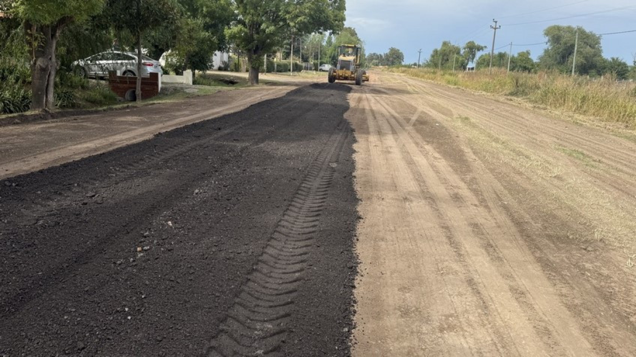 San Andrés de Giles: Comenzó la obra de mejora en calle Alem (camino viejo a Mercedes)