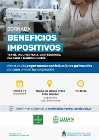 JORNADA DE CAPACITACIÓN SOBRE BENEFICIOS IMPOSITIVOS