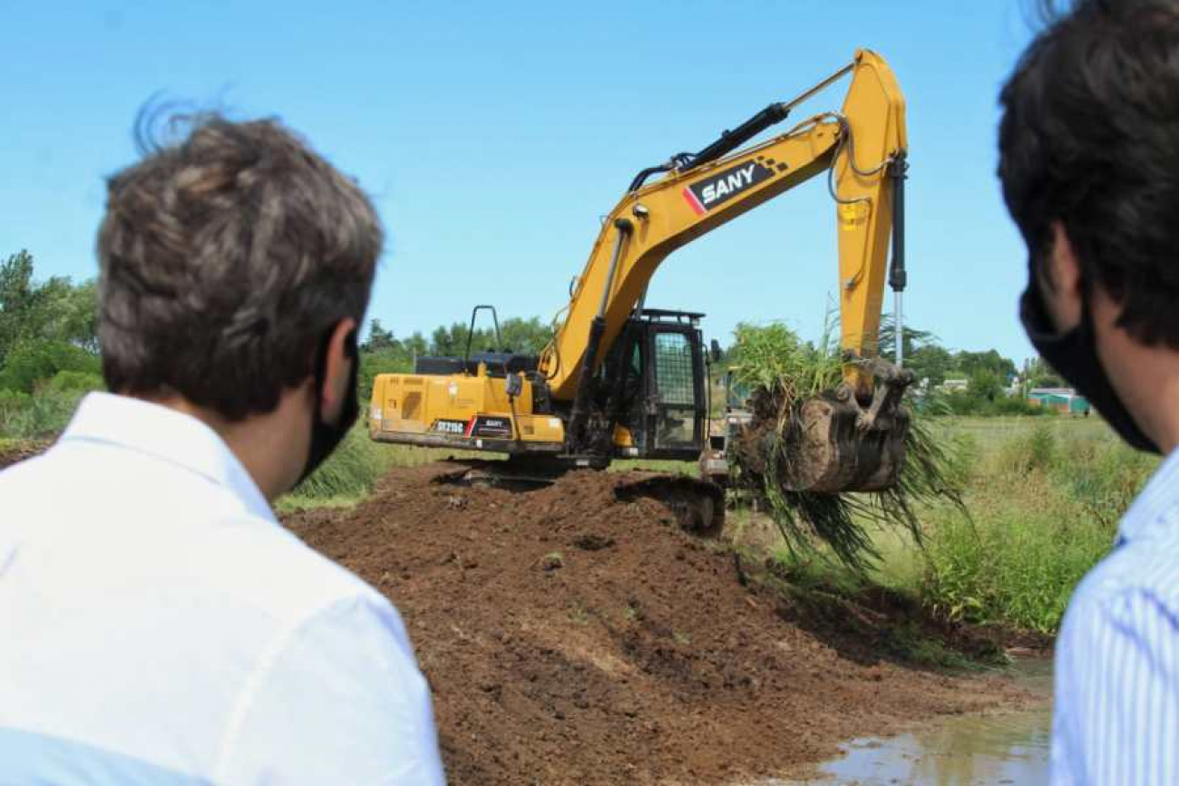 Finalizó la primera etapa de las obras de saneamiento del arroyo Lanusse