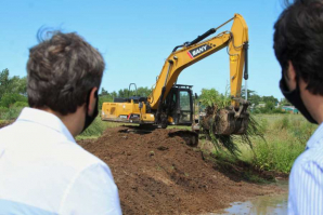 Finalizó la primera etapa de las obras de saneamiento del arroyo Lanusse