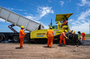 Continúa la obra de la ruta 41 en San Andrés de Giles