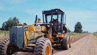San Andrés de Giles: Comenzaron tareas de conformado del camino desde San Alberto hacia Espora