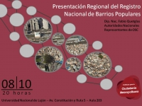 SE PRESENTA EN LUJÁN EL REGISTRO NACIONAL DE BARRIOS POPULARES