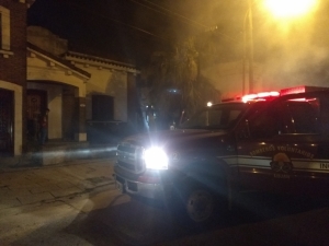 PRINCIPIO DE INCENDIO EN UNA CASA DE SAN MARTIN Y ALEM