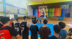 Inauguraron la cancha de básquet del Microestadio Municipal de Rodríguez