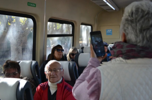 Sorteo y primer viaje en el tren turístico de Mercedes