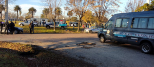 Con presencia de la Policía Federal el obrador continúa su instalación