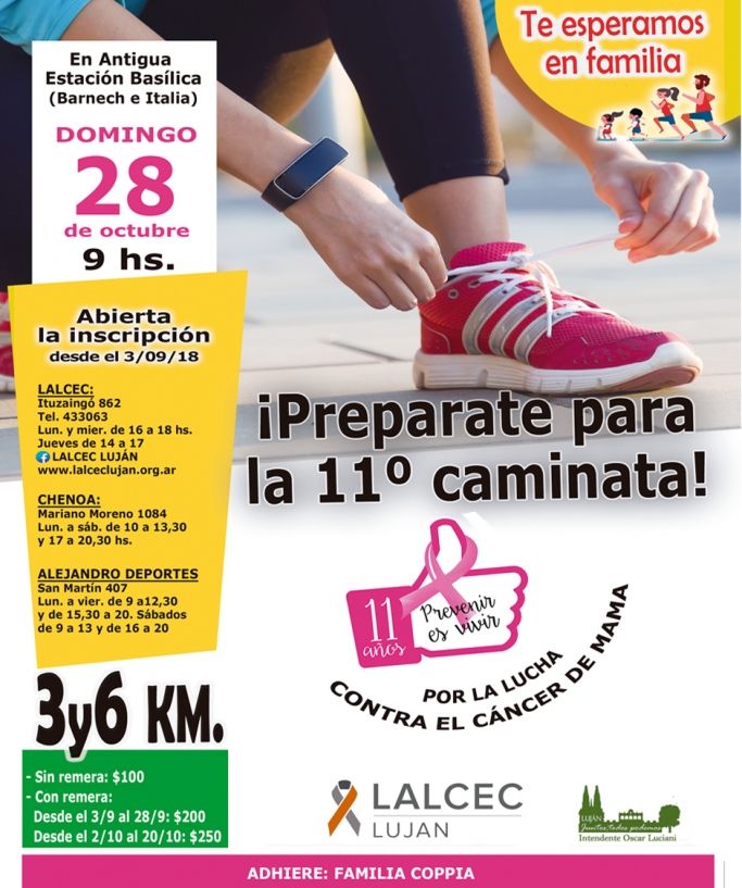 CAMINATA DEL ALLCEC POR LA LUCHA CONTRA EL CÁNCER DE MAMÁS “PREVENIR ES VIVIR”