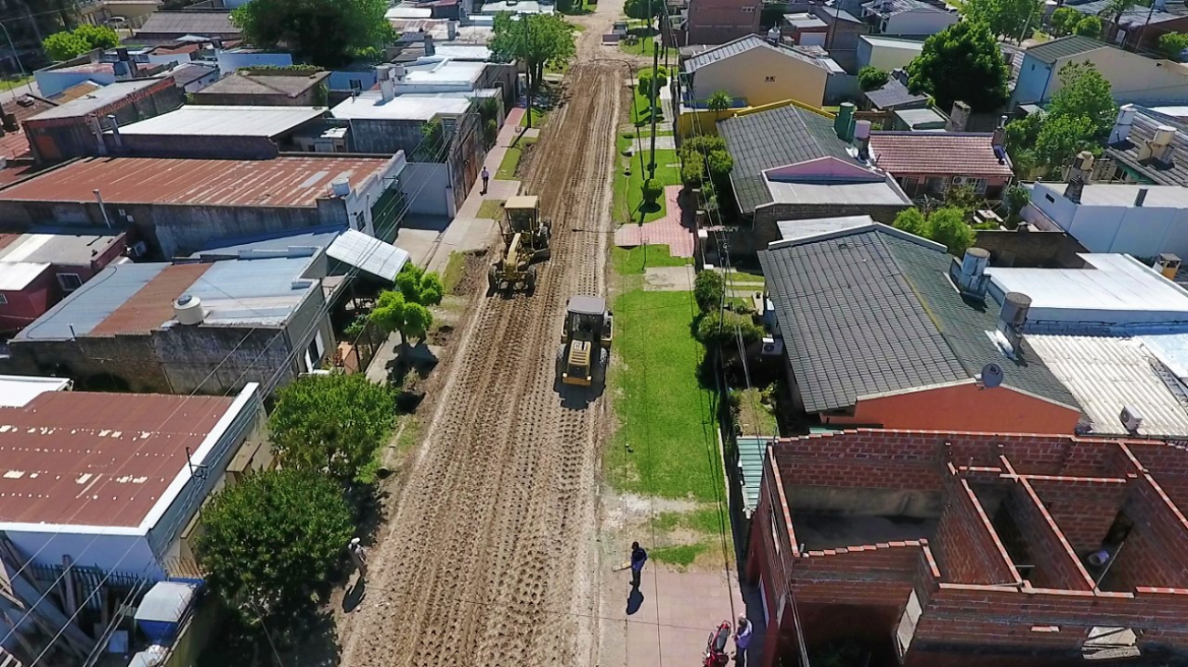 Plan de obras: reparación de calles en el barrio Lanusse